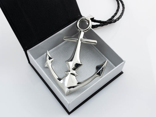 {{jewelry_for_geeks}} - {{ GameFanCraft}} Pendant Big Silver World of Warcraft Alliance Jaina Anchor Pendant