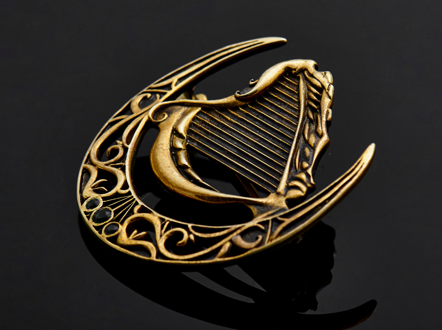 {{jewelry_for_geeks}} - {{ GameFanCraft}} Pin Silver DnD Faerun harpers pin forgotten realms