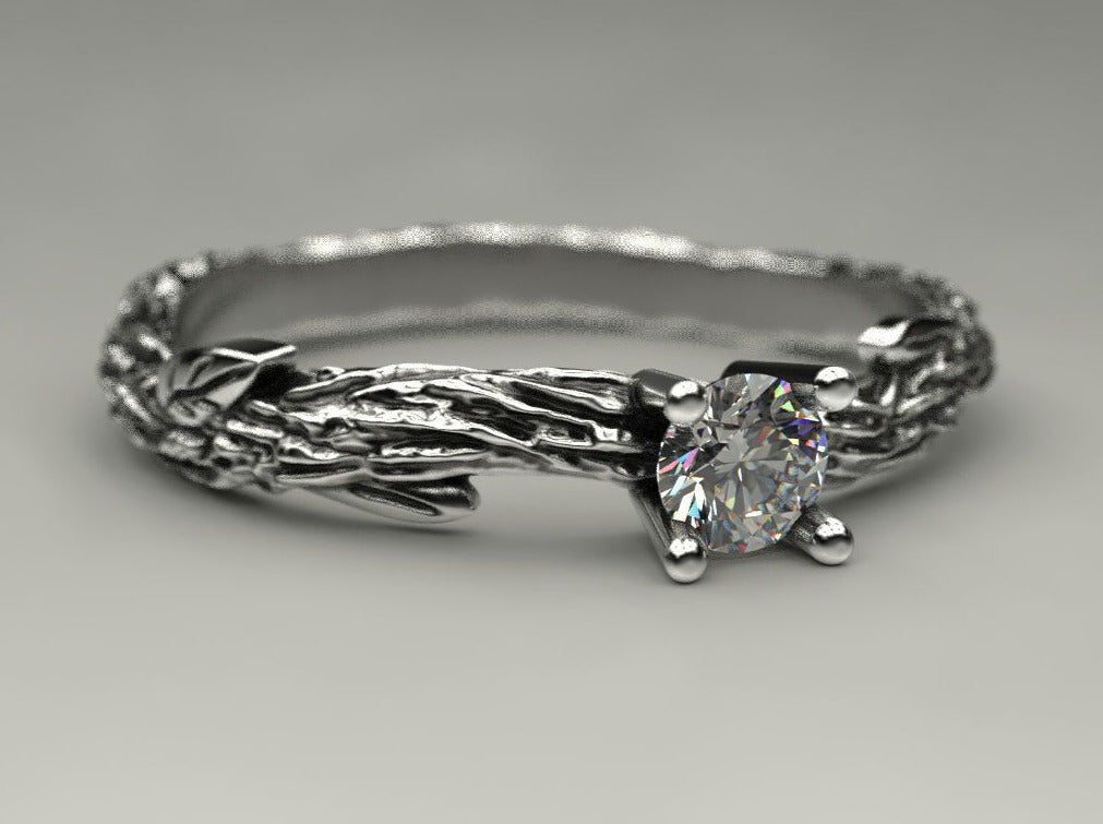 {{jewelry_for_geeks}} - {{ GameFanCraft}} Ring Silver twig ring