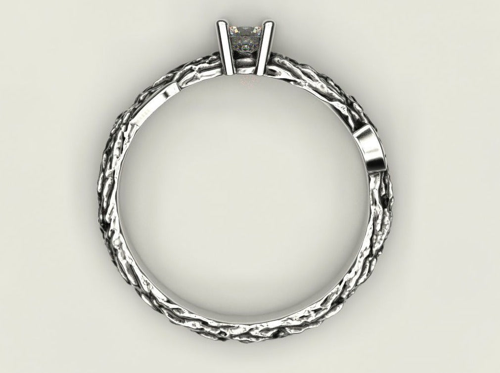 {{jewelry_for_geeks}} - {{ GameFanCraft}} Ring Silver twig ring