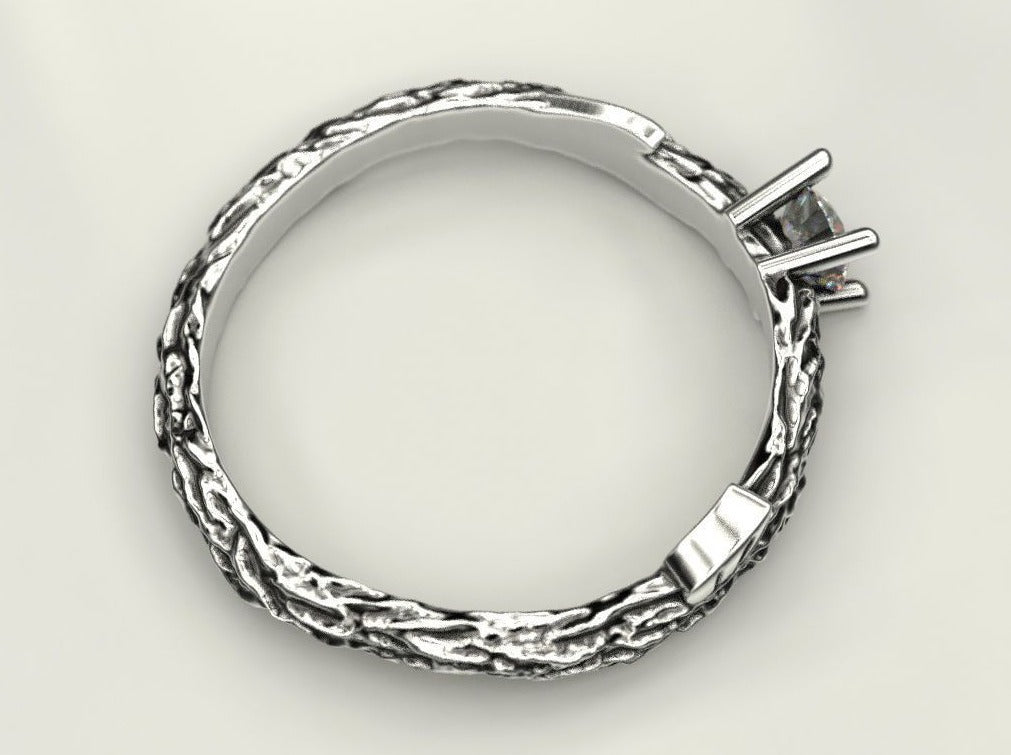 {{jewelry_for_geeks}} - {{ GameFanCraft}} Ring Silver twig ring