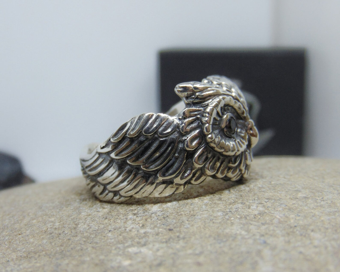 {{jewelry_for_geeks}} - {{ GameFanCraft}} Rings Silver Owl ring