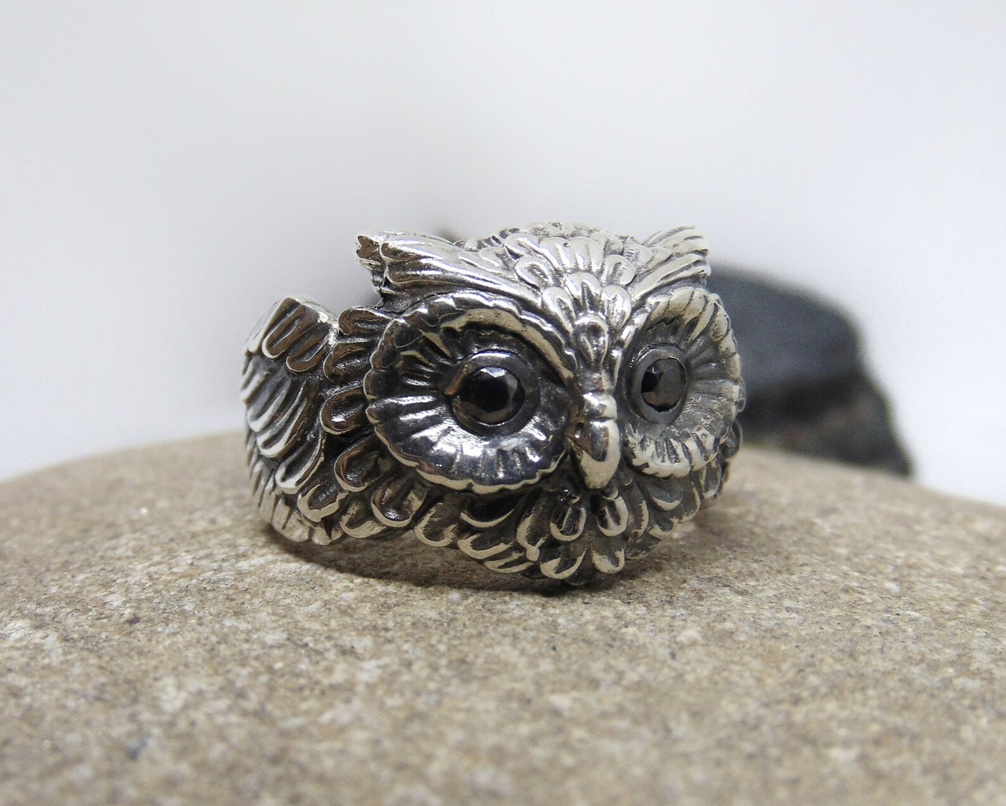 {{jewelry_for_geeks}} - {{ GameFanCraft}} Rings Silver Owl ring