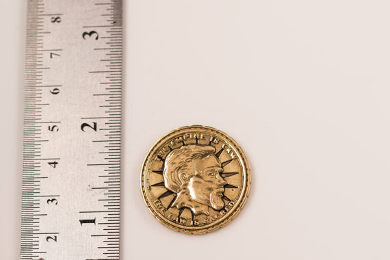 {{jewelry_for_geeks}} - {{ GameFanCraft}} Coin Silver Elder Scrolls Septim Coin