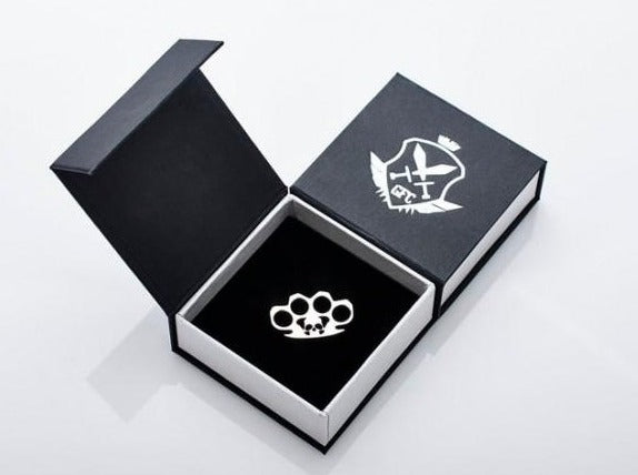 {{jewelry_for_geeks}} - {{ GameFanCraft}} Pendant Silver Bikers Knuckles Necklace