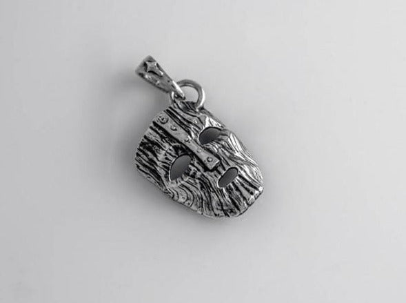 {{jewelry_for_geeks}} - {{ GameFanCraft}} Pendant Silver Loki mask pendant
