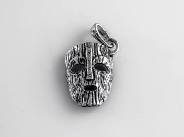 {{jewelry_for_geeks}} - {{ GameFanCraft}} Pendant Silver Loki mask pendant