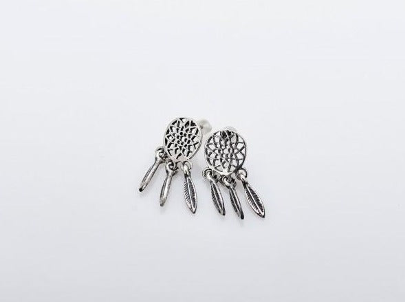 {{jewelry_for_geeks}} - {{ GameFanCraft}} Earrings Silver Dreamcatcher Earrings