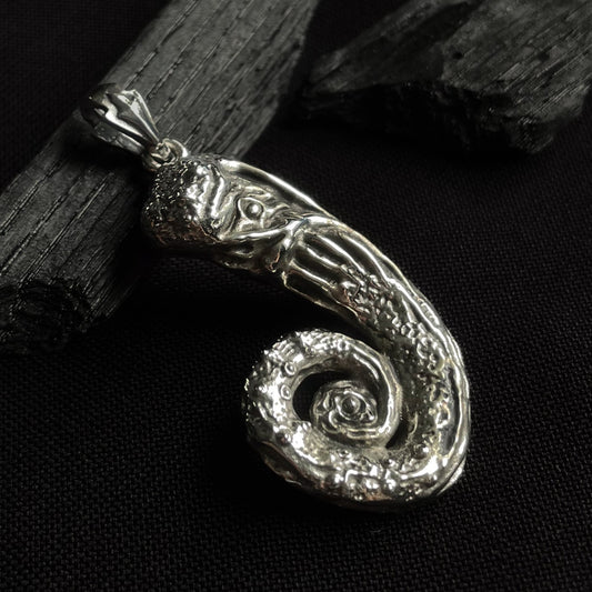 Sterling Silver One Third of Umbilical Cord pendant