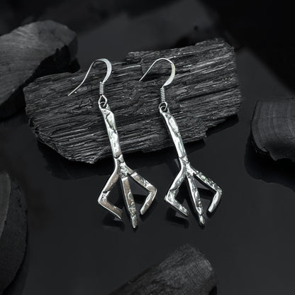 Sterling Silver Hunter's Mark Earrings