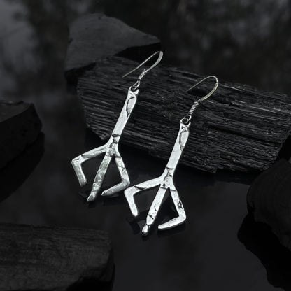 Sterling Silver Hunter's Mark Earrings