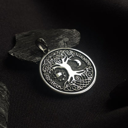 Sterling Silver Yggdrasil Pendant