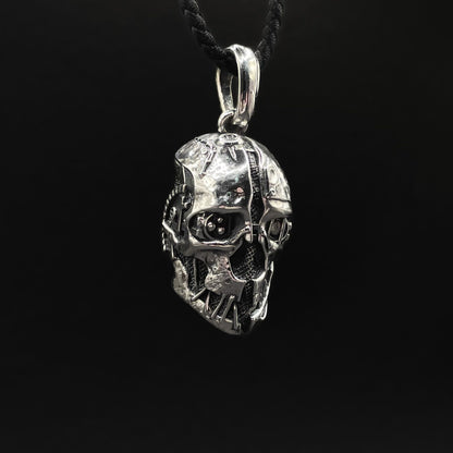 Sterling Silver Dishonored Corvo Skull Mask Pendant