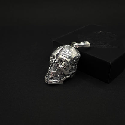 Sterling Silver Dishonored Corvo Skull Mask Pendant