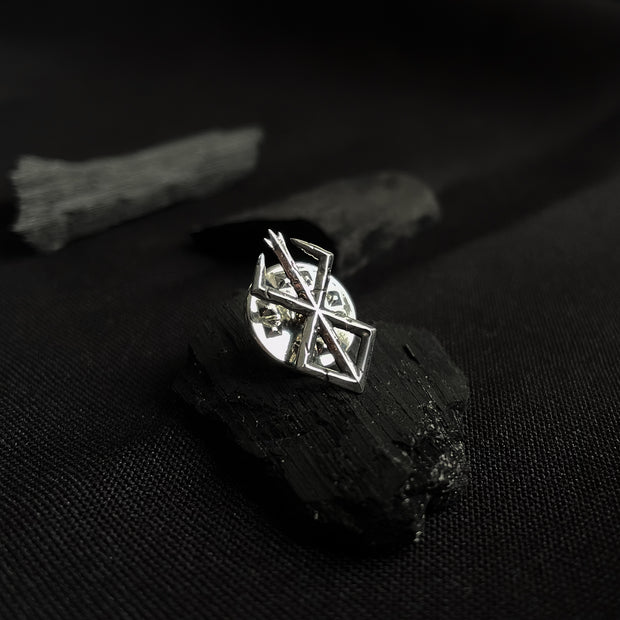 Sterling Silver Small Brand of Sacrifice Pin