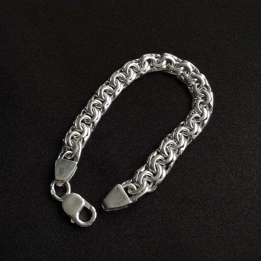 Men's silver Chunky Bismark bracelet