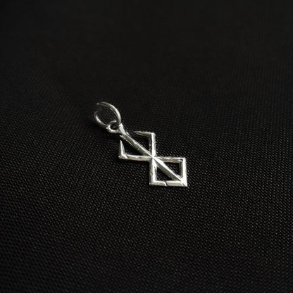 Sterling Silver Small Brand of Sacrifice Pendant