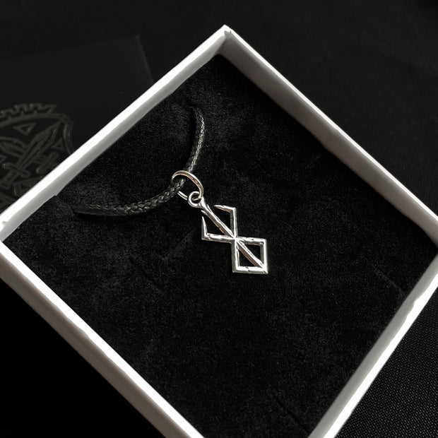 Sterling Silver Small Brand of Sacrifice Pendant