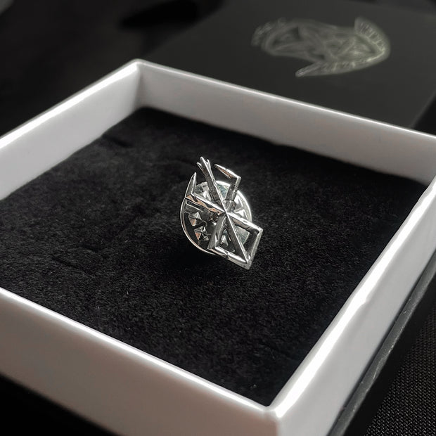 Sterling Silver Small Brand of Sacrifice Pin