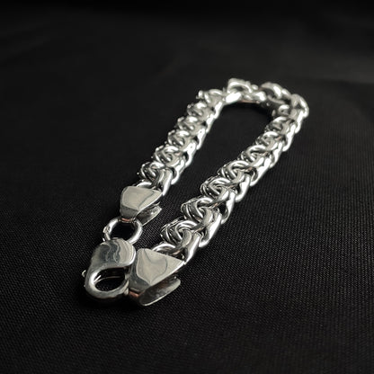 Men's silver Chunky Bismark bracelet