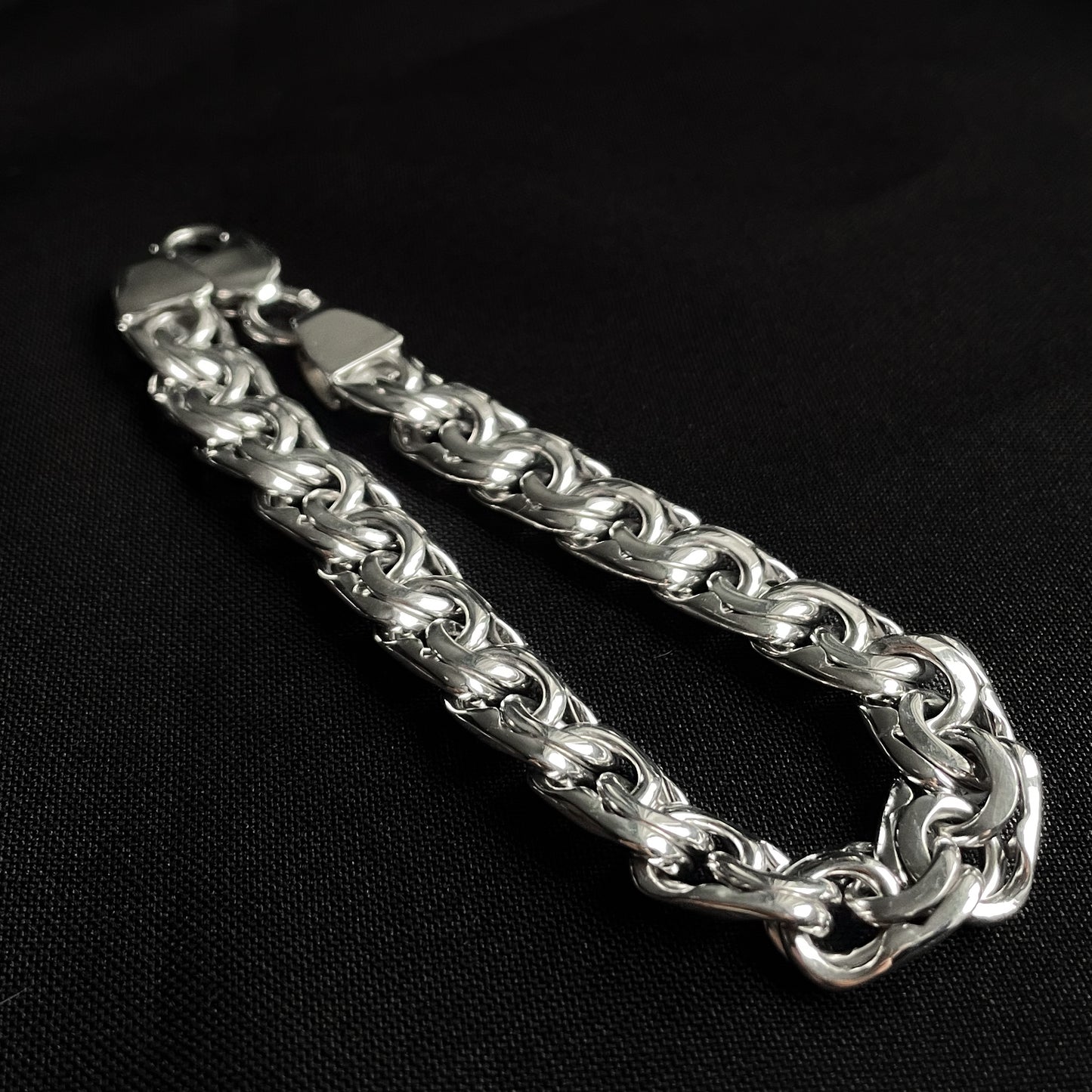 Men's silver Chunky Bismark bracelet