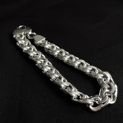 Men's silver Chunky Bismark bracelet