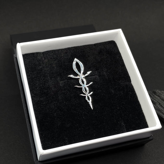 Sterling Silver Corruption Rune Pin – GameFanCraft Workshop LLC