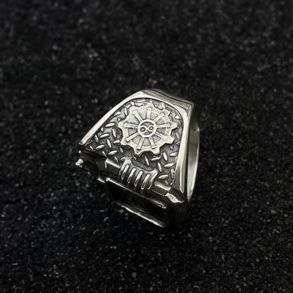 Sterling silver Pip-Boy ring
