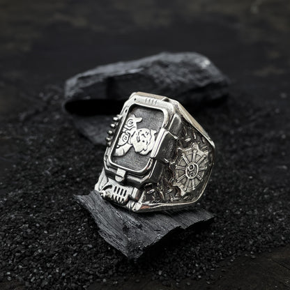 Sterling silver Pip-Boy ring