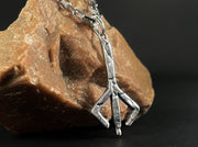 Silver Bloodborne Hunter Caryll Rune Oath Memory Necklace