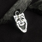 Sterling Silver Theatre Comedy Mask Pendant