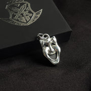 Sterling Silver Theatre Comedy Mask Pendant