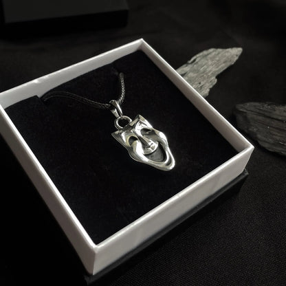 Sterling Silver Theatre Comedy Mask Pendant