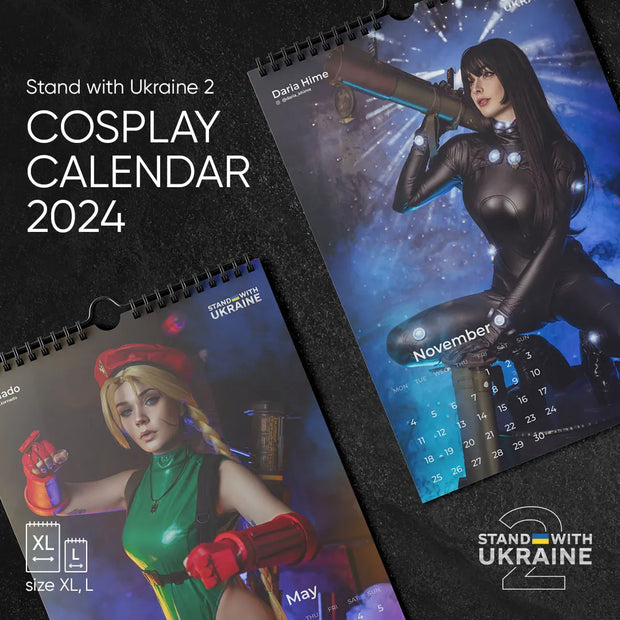 Stand with Ukraine 2 Cosplay Calendar 2024