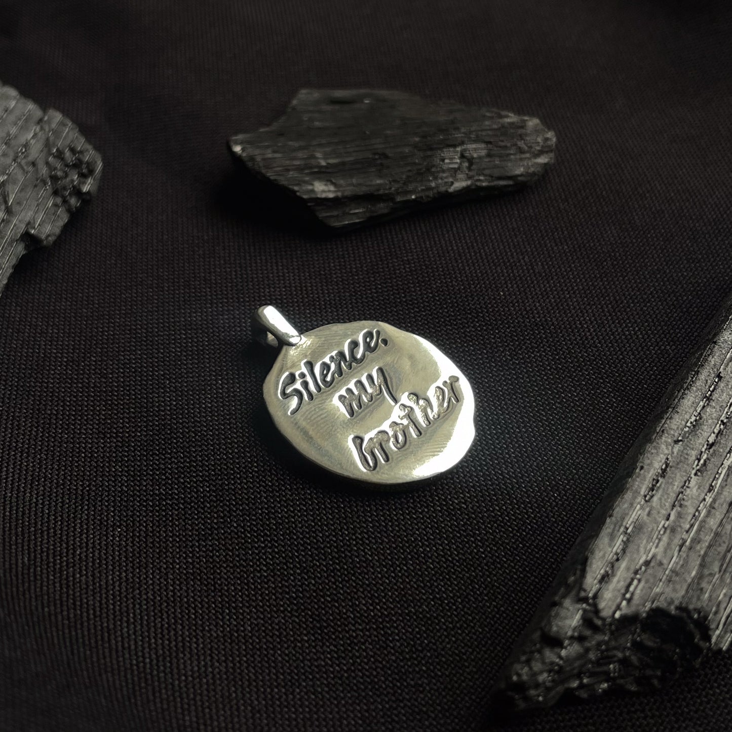 Sterling Silver Dark Brotherhood “Silence, My Brother” Pendant