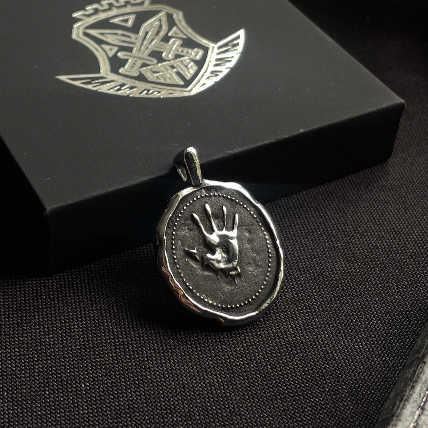 Sterling Silver Dark Brotherhood “Silence, My Brother” Pendant