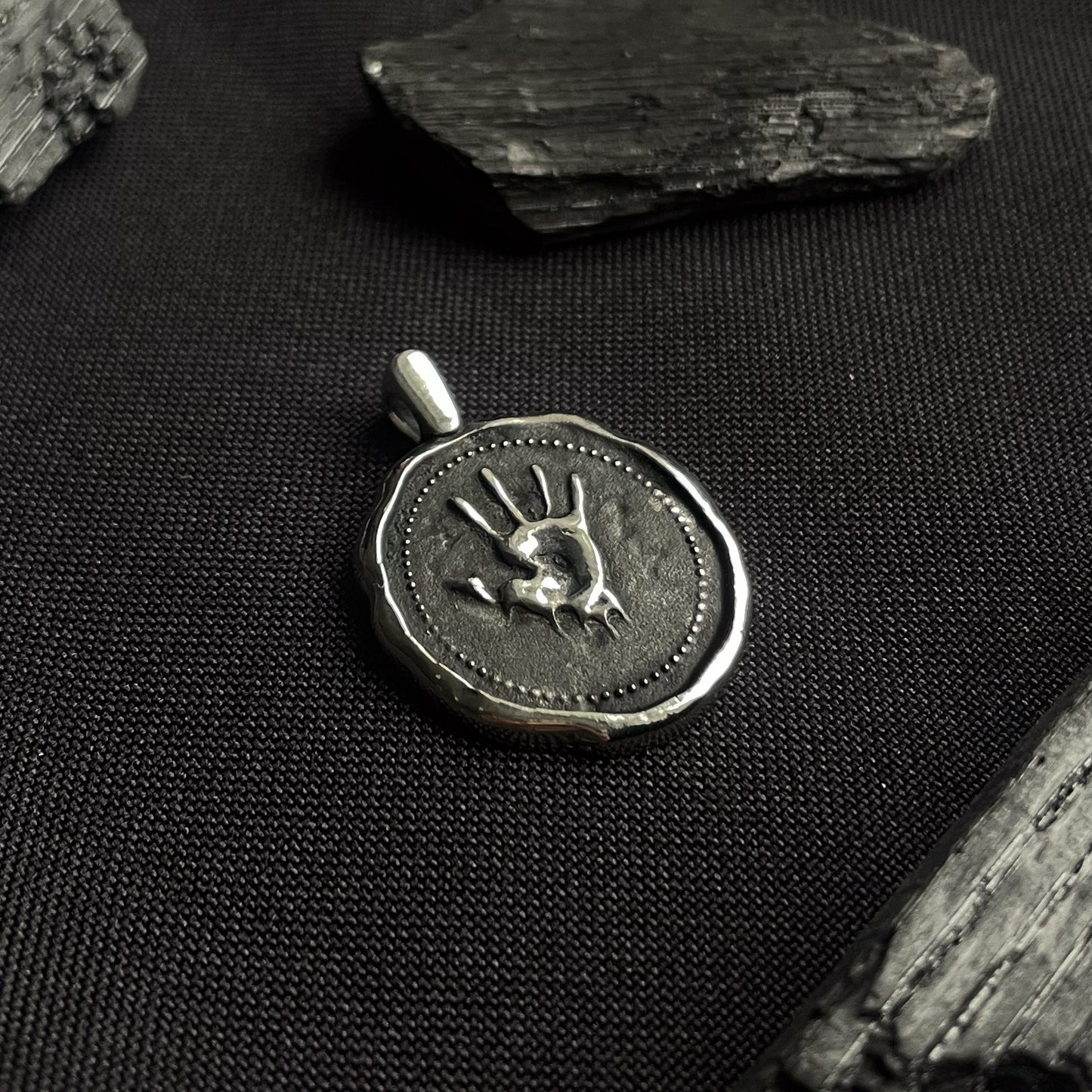 Sterling Silver Dark Brotherhood “Silence, My Brother” Pendant