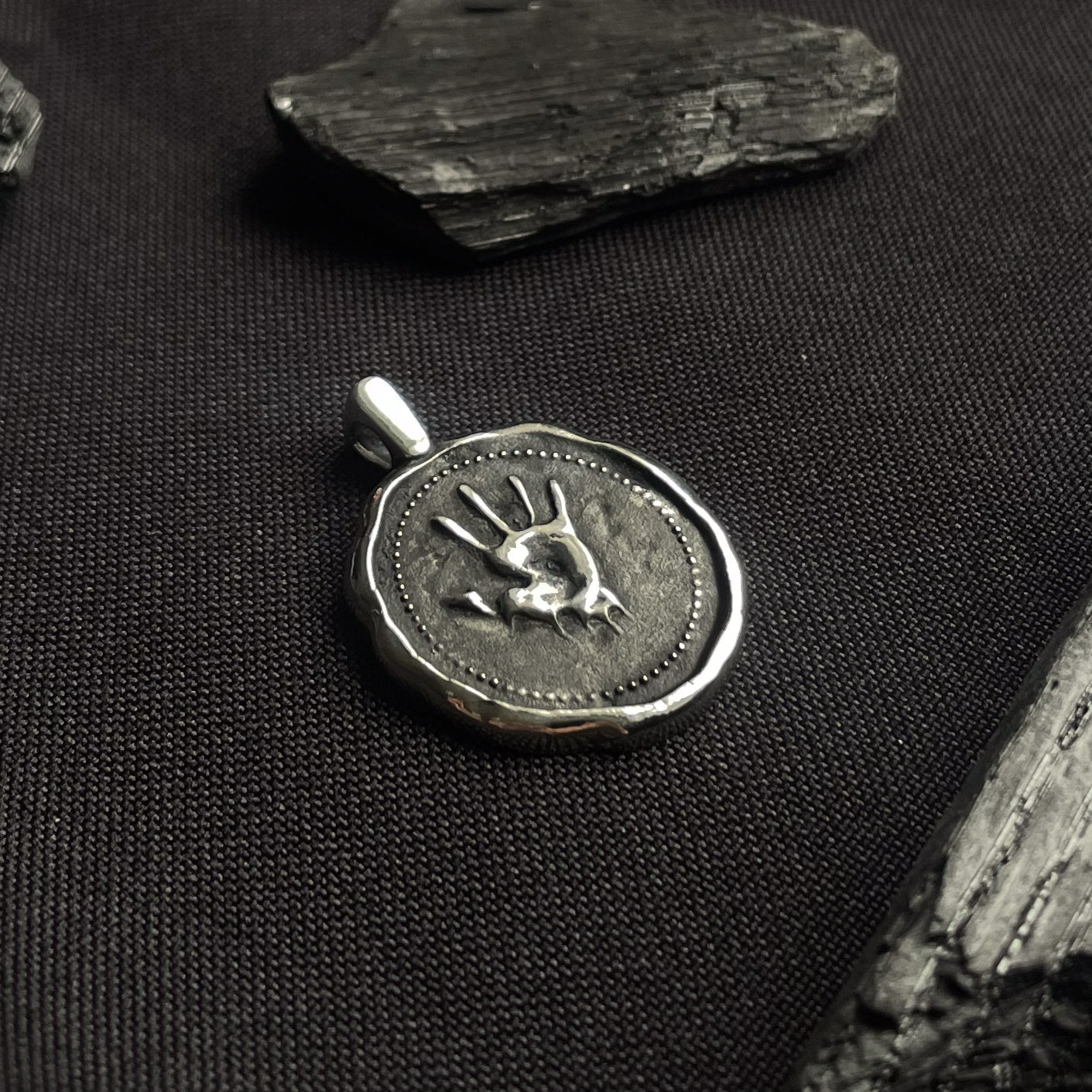 Sterling Silver Dark Brotherhood “Silence, My Brother” Pendant