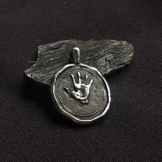 Sterling Silver Dark Brotherhood “Silence, My Brother” Pendant