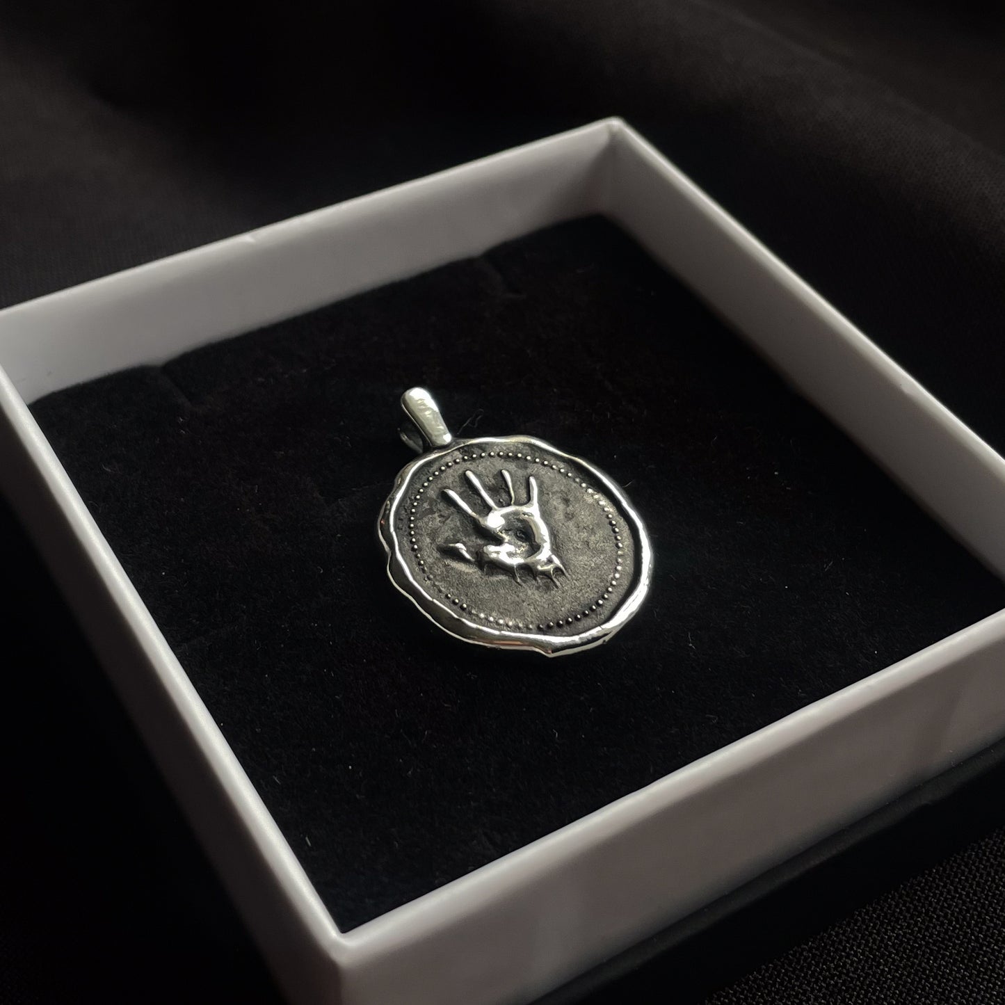 Sterling Silver Dark Brotherhood “Silence, My Brother” Pendant