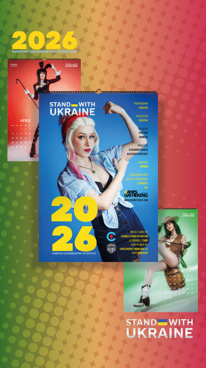 Stand with Ukraine 4 Cosplay Calendar 2026