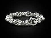 Brutal Biker Sterling Silver Bracelet