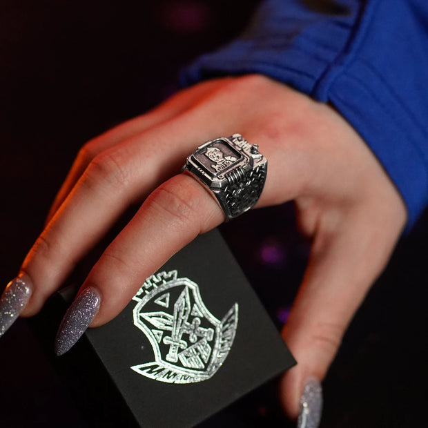 Sterling silver Pip-Boy ring