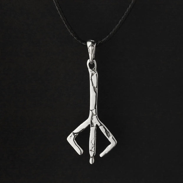 Silver Bloodborne Hunter Caryll Rune Oath Memory Pendant