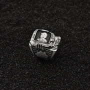 Sterling silver Pip-Boy ring