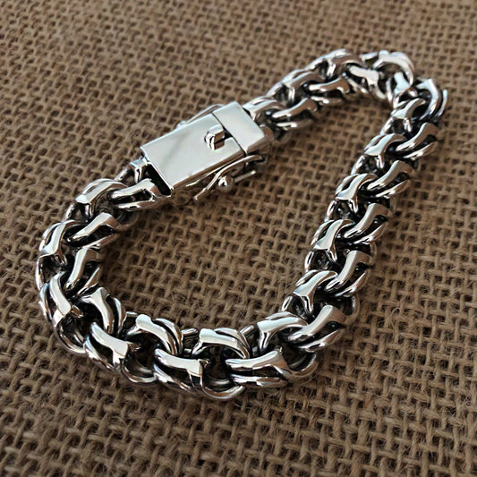 Chunky sterling silver bracelet, Cossack Bismarck