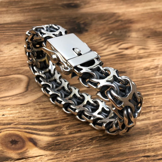 Heavy Sterling silver "Ramses" Bracelet