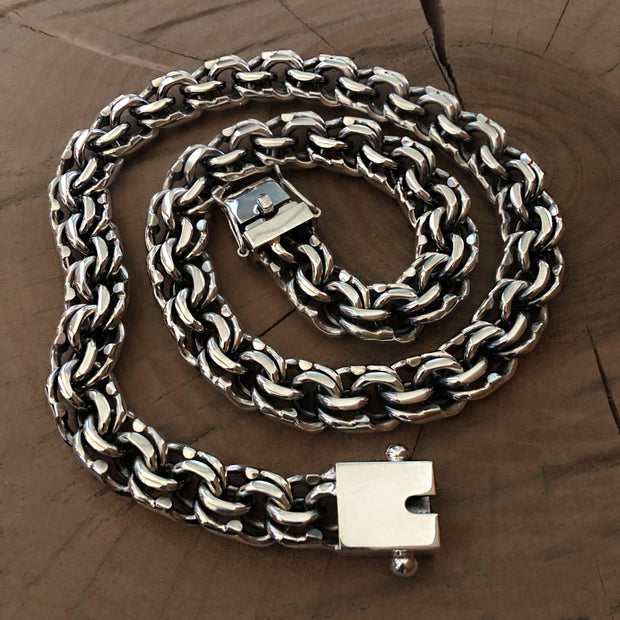 Sterling silver "Bismarck" chain