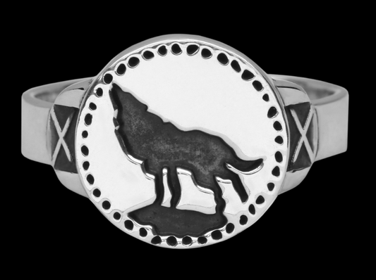 {{jewelry_for_geeks}} - {{ GameFanCraft}} Ring Silver Dark Souls Wolf Ring