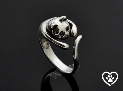{{jewelry_for_geeks}} - {{ GameFanCraft}} Ring Silver Cat Ring with gemstones